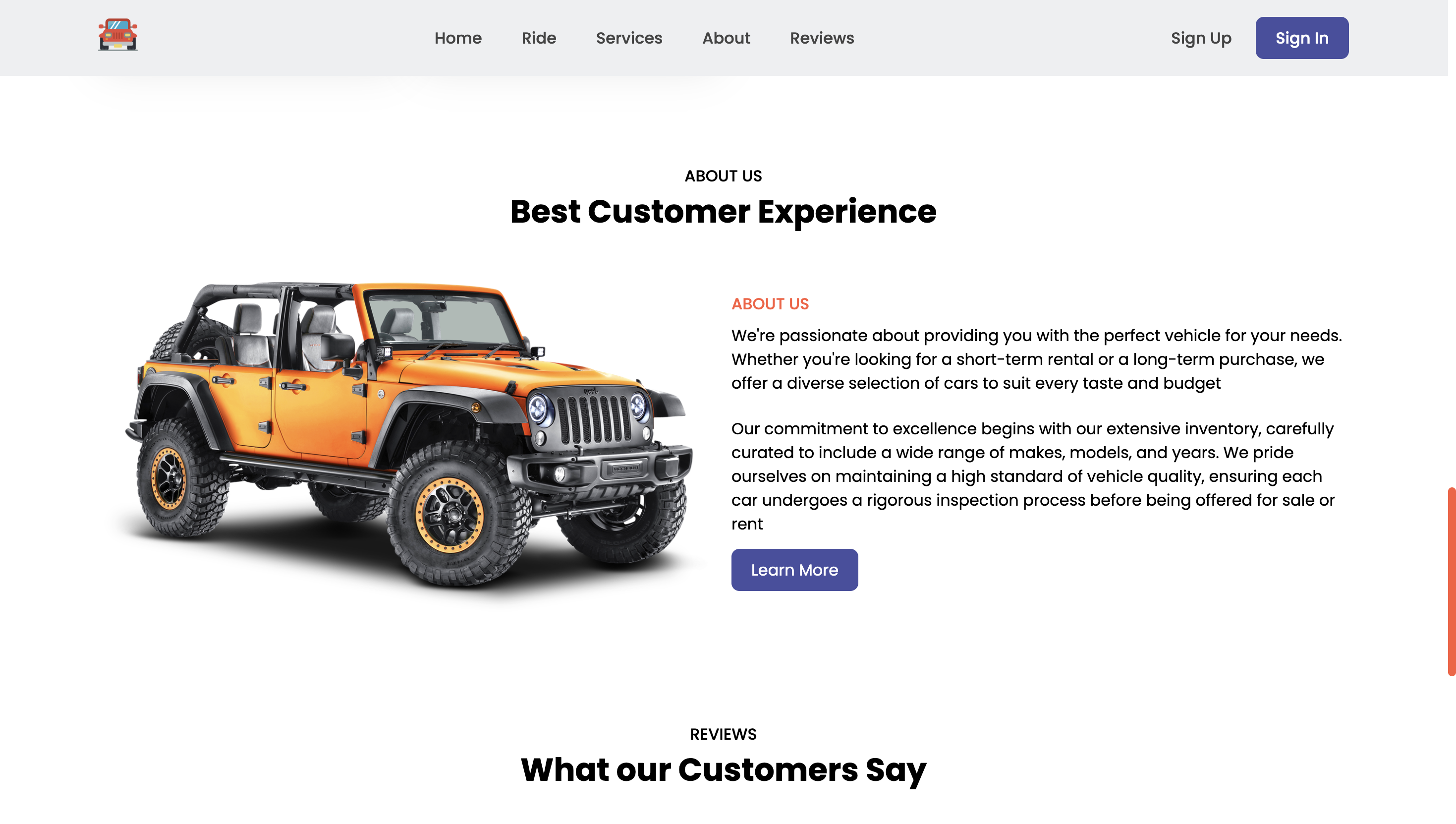 Page location voiture