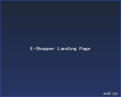 E-Shopper Landing Page